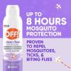 imageOFF Clean Feel Insect Repellent Aerosol with 20 Picaridin Bug Spray with Long Lasting Protection from Mosquitoes Feels Good on Skin 5 oz5 Fl Oz Pack of 1