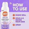 imageOFF Clean Feel Insect Repellent Aerosol with 20 Picaridin Bug Spray with Long Lasting Protection from Mosquitoes Feels Good on Skin 5 oz75 Fl Oz Pack of 1