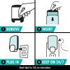 imageSTEM Light Trap Indoor Fruit Fly Trap Effective Insect Control for Home Attracts and Traps Flying Insects Emits Soft Blue Light Starter Kit with 2 PlugIn Devices and 2 Cartridges2 Devices  2 Cartridges Pack of 2