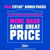 imageZiploc Sandwich and Snack Bags with EasyGuide Texture Plastic Storage Bags with Grip n Seal Technology 105 Bags Total105 Count