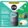 imageSTEM Flying Insect Fan Trap for Indoor Bug Control Attracts Mosquitoes Fruit Flies and House Flies Plugin Fan with UV Light Starter Kit Includes 1 Device and 5 Glue Traps2 Devices  10 Glue Traps