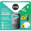 imageSTEM Flying Insect Fan Trap for Indoor Bug Control Attracts Mosquitoes Fruit Flies and House Flies Plugin Fan with UV Light Starter Kit Includes 1 Device and 5 Glue Traps1 Device  5 Glue Traps