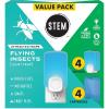 imageSTEM Light Trap Indoor Fruit Fly Trap Effective Insect Control for Home Attracts and Traps Flying Insects Emits Soft Blue Light Starter Kit with 2 PlugIn Devices and 2 Cartridges2 Devices  2 Cartridges Pack of 2