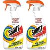 imageShout Active Enzyme Laundry Stain Remover Spray TripleActing Formula Clings Penetrates and Lifts 100 Types of Everyday Stains  Prewash Spray 22oz22 Ounce Pack of 2