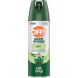 imageOFF Deep Woods Insect Repellent Aerosol Dry NonGreasy Formula Bug Spray with Long Lasting Protection from Mosquitoes 4 Oz 2 Count4 Fl Oz Pack of 1