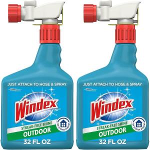 imageWindex Outdoor Window and Glass Cleaner for Hose Ammonia Free Concentrated Formula for Deep Outdoor Clean Patio Cleaner Compatible With All Hoses 32 Fl Oz Pack of 232 Fl Oz Pack of 2