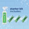 imageScrubbing Bubbles Dissolve Concentrated Pod Bathroom Cleaner  Starter Kit 1 Reusable Bottle 3 Concentrated Dissolvable PodsStarter Kit