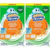 imageScrubbing Bubbles Flushable Toilet Bowl Wand Cleaner Refills Fresh Brush Cleaner Toilet Refill Pads Removes Limescale ampamp Odors Citrus Scent 20 Count Pack of 120 Ounce Pack of 2