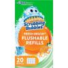imageScrubbing Bubbles Flushable Toilet Bowl Wand Cleaner Refills Fresh Brush Cleaner Toilet Refill Pads Removes Limescale ampamp Odors Citrus Scent 20 Count Pack of 120 Count Pack of 1