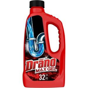 imageDrano Max Gel Drain Clog Remover and Cleaner for Shower or Sink Drains Unclogs and Removes Hair Soap Scum and Blockages 80 Oz Pack of 232 Fl Oz Pack of 1