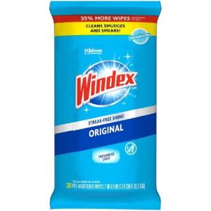 imageWindex Wipes Glass Cleaning Ammonia Free PreMoistened Glass and Surface Wipes to Clean Home Surfaces Household Essentials Original Scent 38 Count Pack of 638 Count Pack of 1