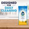 imagePledge Multisurface Cleaning Wipes pH Balanced Fresh Citrus 25 Count25 Count Pack of 4