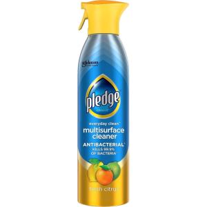 imagePledge Antibacterial Multisurface Cleaner Spray Fresh Citrus  Household Antibacterial Spray 97 oz Pack of 397 Fl Oz Pack of 1