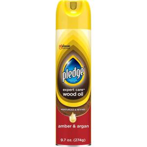 imagePledge Moisturizing Wood Oil Furniture Reviving Spray Amber ampamp Argan Scent 97oz Pack of 397 Ounce Pack of 1