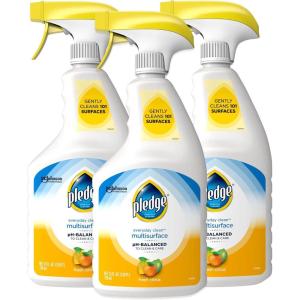 imagePledge pHBalanced Multisurface Cleaner Spray for Everyday Care Fresh Citrus Scent 25oz25 Fl Oz Pack of 3