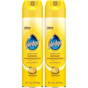 image:imagePledge Enhancing Polish Spray Wood Furniture amp Stainless Steel Polish Remove Dust and Fingerprints Fast Shine and Protect Prevent Scratches amp Knicks  Lemon Scent 97oz Pack of 697 Ounce Pack of 2